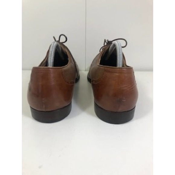 Davanzati Leather Almond Toe Lace-Up Calf Oxford Dress Shoes Brown Mens US 10 main image 7